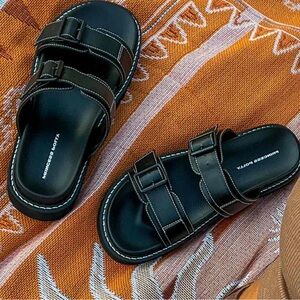 Princess Polly Ma Belle Sandals Contrast Stitch